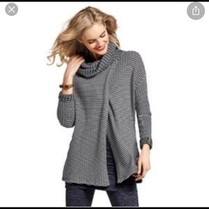 CAbi fergie cowl neck split sweater
